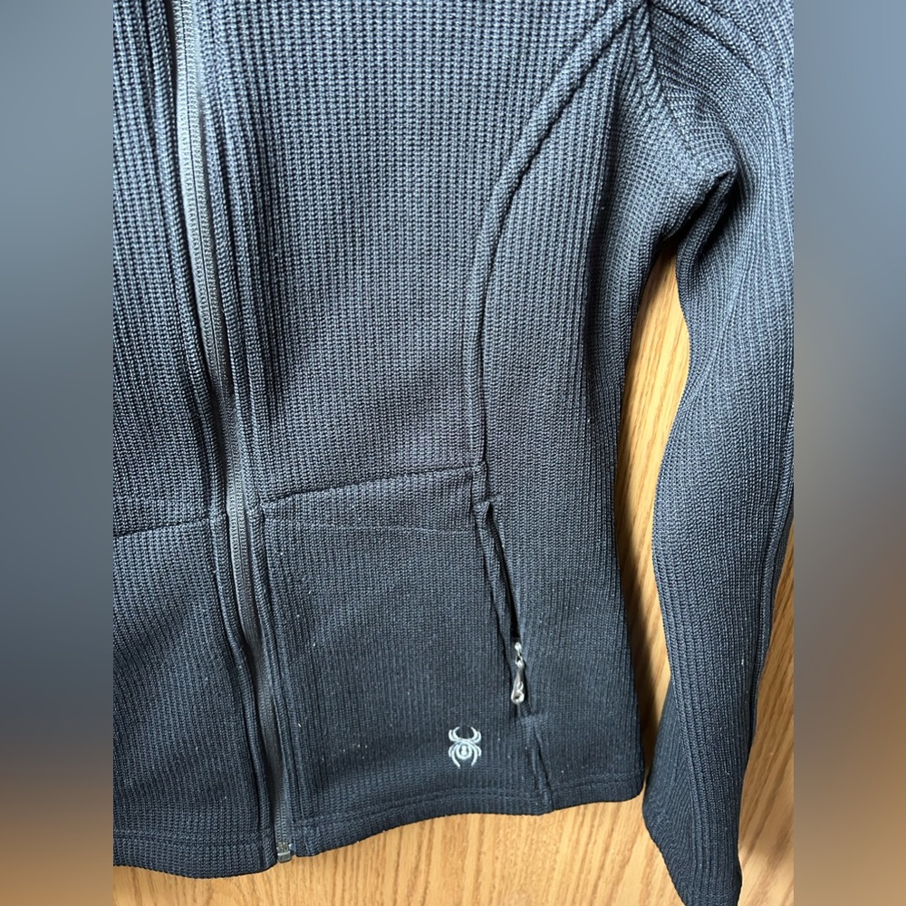Spider Core sweater/ full front zip